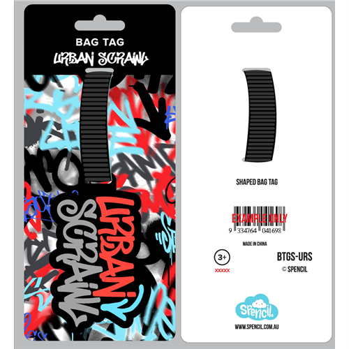 SPENCIL BAG TAG Urban Scrawl